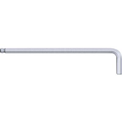 L-shaped hexagonal Allen key made of metal, used for tightening or loosening screws with an internal hexagonal socket.