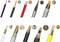 Various types of cables in different colours and cross-sections, each with a cross-section diagram showing the wire arrangement.