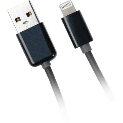  Apple iPad/iPhone/iPod Cable [1x Apple Dock lightning plug - 1x USB 2.0 connector A] 0.50 m Black
