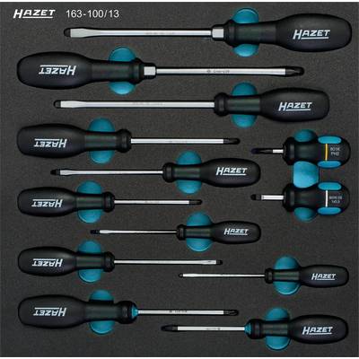 Hazet Trinamic Workshop Screwdriver set 13-piece Slot, Phillips, Pozidriv-0
