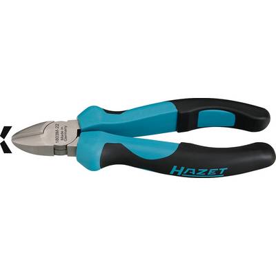 A blue and black side-cutting pliers by Hazet, suitable for cutting wire or cables.