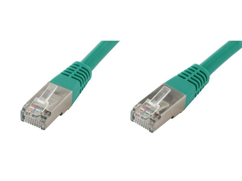 econ connect F6TP1GN RJ45 Network cable, patch cable CAT 6 S/FTP 1.00 m Green Twin shield 1 pc(s)-0