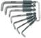 Six Allen keys in various sizes, marked 'Hazet', attached to a metal ring. Vehicle repair tool.