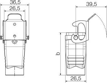 Weidmüller HDC 04A KOLU 1M20G 1788840000 Connector enclosure 1 pc(s ...