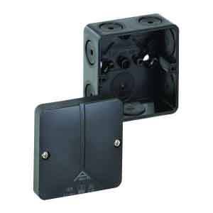 Spelsberg 49190201 Joint box (L x W x H) 80 x 80 x 52 mm Black IP65 1 pc(s)-1