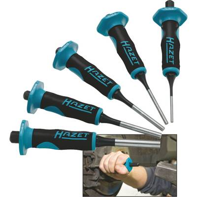 Hazet 5-piece. Cotter pin driver set with hand protection  751HS/5