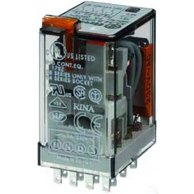 Finder 55.34.8.120.0040 Plug-in relay 120 V AC 7 A 4 change-overs 10 pc(s) 