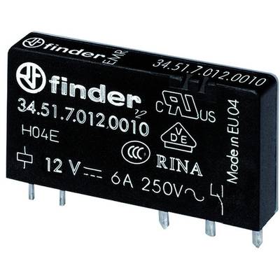 Finder 34.51.7.024.4310 PCB relay 24 V DC 6 A 1 maker 20 pc(s) 