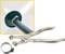 Special pliers by Hazet with a hose clip mounted on a black and grey hose.