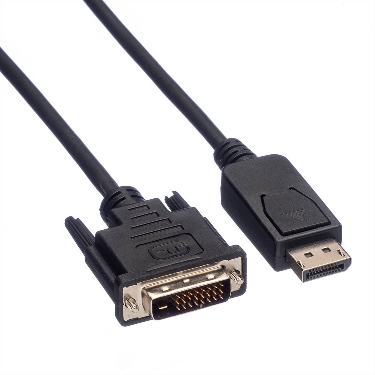 Value DisplayPort / DVI Adapter cable DisplayPort plug, DVI-D 24+1-pin ...