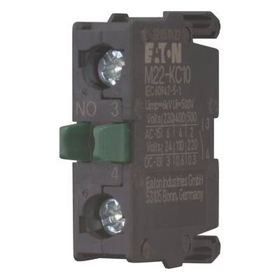 Eaton M22-KC10 Contact  1 maker   230 V AC, 400 V AC, 500 V AC, 24 V DC, 110 V DC, 220 V DC 1 pc(s) 