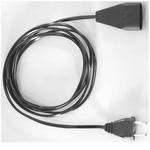 Bachmann 233.185 3 m mains plug type C Black Power Cable