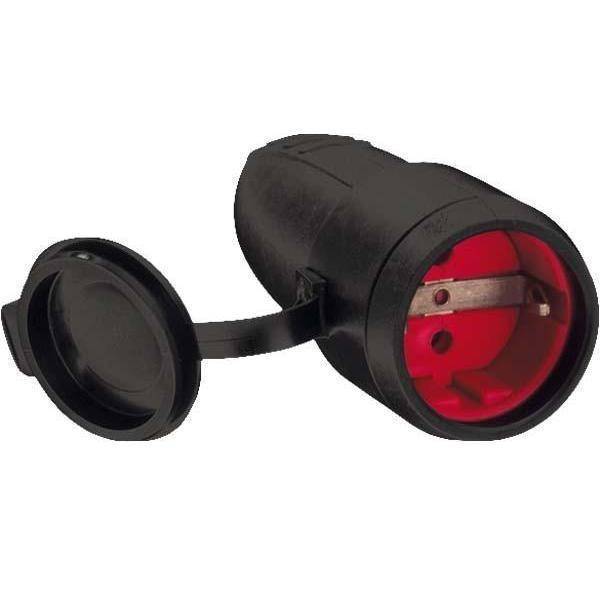 13 Amp Rubber Plug Black | RGB