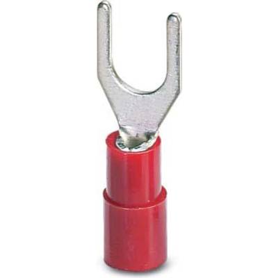 Phoenix Contact 3240032 U terminal  0.50 mm² 1.50 mm² Hole Ø=3.2 mm Partially insulated Red 100 pc(s) 
