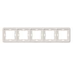 DELTA profil, titanium white frame, 2x, 151x 80 mm