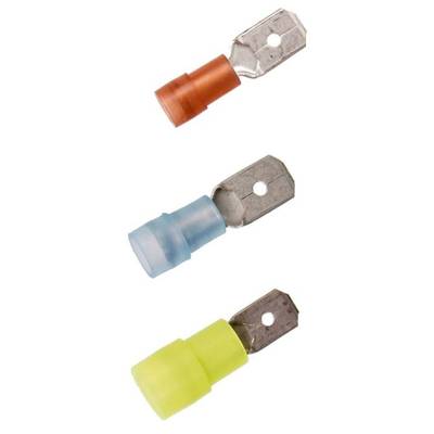 LAPP 63101050 Blade receptacle  Connector width: 6.3 mm Connector thickness: 0.8 mm 180 ° Partially insulated Red 100 pc