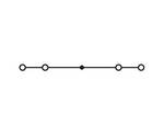 4-conductor through terminal block