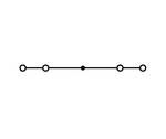4-conductor through terminal block