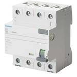 GROUND fault circuit breaker, 4-pole, type A, in: 63 A, 100 mA, UN AC 400V