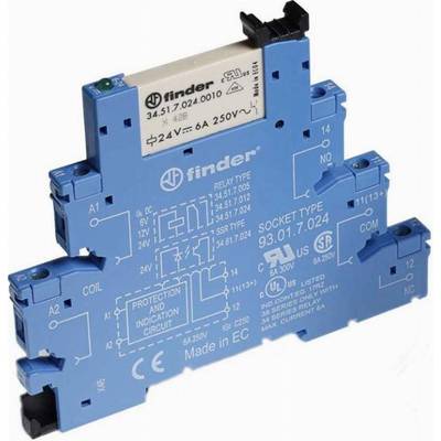 Finder 38.51.0.240.4060 Crossbar switch 220 V DC/AC 6 A 1 change-over  10 pc(s) 