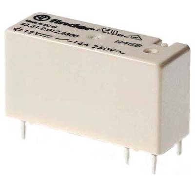 Finder 43.61.9.012.4300 PCB relay 12 V DC 16 A 1 maker 20 pc(s) 