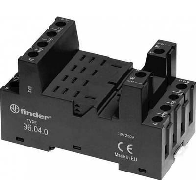 Finder 96040 Relay socket    (L x W x H) 48.2 x 43.4 x 82.5 mm  10 pc(s)