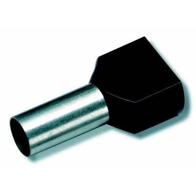 Cimco 18 2422 Twin ferrule 10 mm² Partially insulated Brown 100 pc(s) 