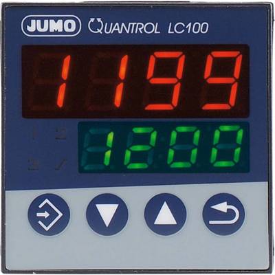Jumo Quantrol LC100  Temperature controller L, J, T, K, E, N, S, R, Pt100, Pt1000, KTY  3 A relay (W x H) 48 mm x 48 mm