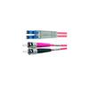 Telegärtner L00890A0058 Fibreglass FO Cable 1.00 m Turquoise [1x ST plug - 1x LC plug] 50/125 µ Multimode OM3