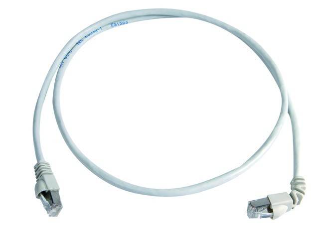 Telegärtner L00002A0180 RJ45 Network cable, patch cable CAT 6A S/FTP 3.00 m White Flame-retardant, Halogen-free 1 pc(s)-2