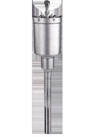 Metal drill bit with cylindrical shape, suitable for precise drilling in metal surfaces.