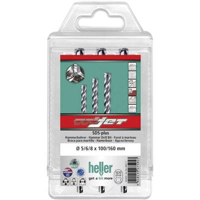 Heller TriJet 26812 7 Carbide metal Hammer drill bit set    SDS-Plus 1 Set