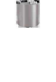 A metallic cylinder, potentially part of a larger device or tool, visibly equipped with screw mechanisms on the top surface.