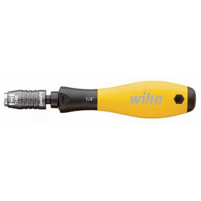A Wiha screwdriver with a yellow and black handle. The tip is interchangeable and suitable for precise work.