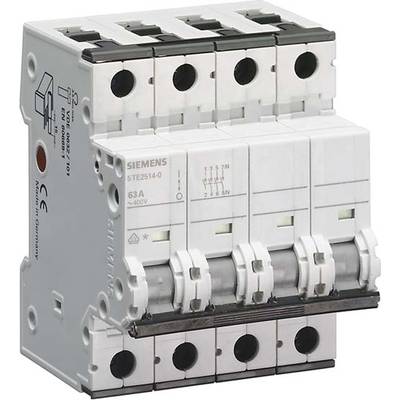 Switch   Grey 4-pin  63 A 4 makers 400 V AC  Siemens 5TE25140