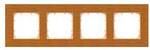 DELTA miro frame 1x real wood, type of wood red maple, dimensions 90x 90 mm