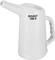 A white plastic oil jerry can with a long spout and handle. Marked with 'Hazet 198-4'. Ideal for precise pouring of liquids.