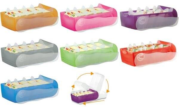 HAN CROCO 997-653 Card index box Translucent, Yellow No. of cards (max.): 900 cards A7 landscape incl. 100 ruled cards-4