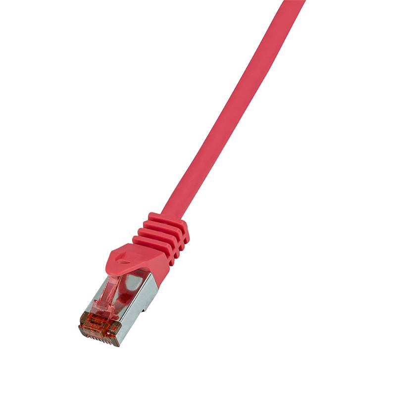 LogiLink CQ2059S RJ45 Network cable, patch cable CAT 6 S/FTP 2.00 m Pink Flame-retardant, incl. detent 1 pc(s)-2