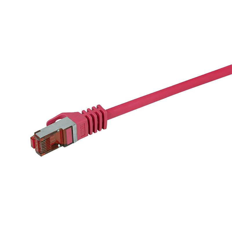 LogiLink CQ2059S RJ45 Network cable, patch cable CAT 6 S/FTP 2.00 m Pink Flame-retardant, incl. detent 1 pc(s)-3