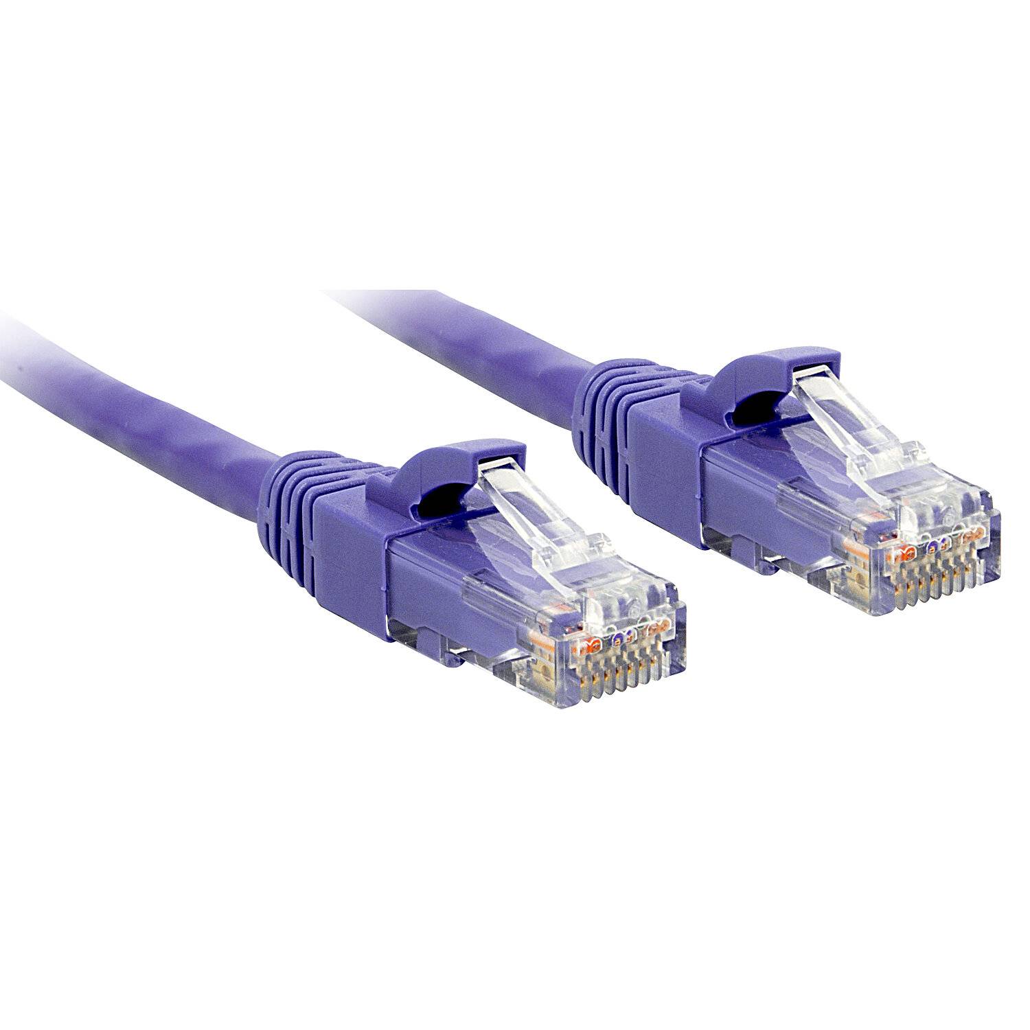 LINDY 48120 RJ45 Network cable, patch cable CAT 6 U/UTP 0.30 m Violet incl. detent 1 pc(s)-2