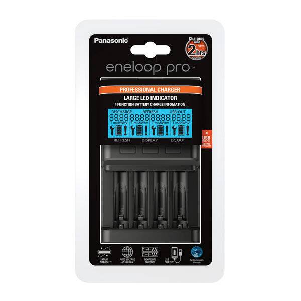 Panasonic BQ-CC65 Charger for cylindrical cells NiMH AAA , AA-1
