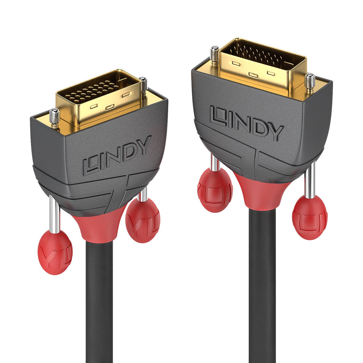 LINDY DVI Cable DVI-D 24+1-pin plug, DVI-D 24+1-pin plug 3.00 m Black 36223 DVI cable-2