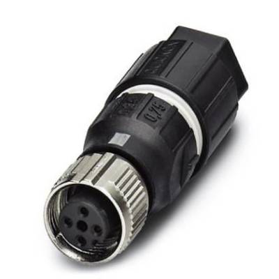 Phoenix Contact 1521601 Sensor/actuator connector M12 Socket, straight No. of pins (RJ): 4 1 pc(s)-0