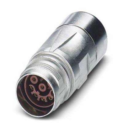 M17 compact in-line connector 1618757 ST-17S1N8A9K03S Silver Phoenix Contact Content: 1 pc(s)
