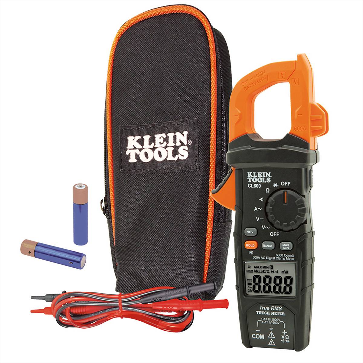 Klein Tools CL600 Handheld multimeter Digital CAT III 1000 V, CAT IV 600 V Display (counts): 6000-2