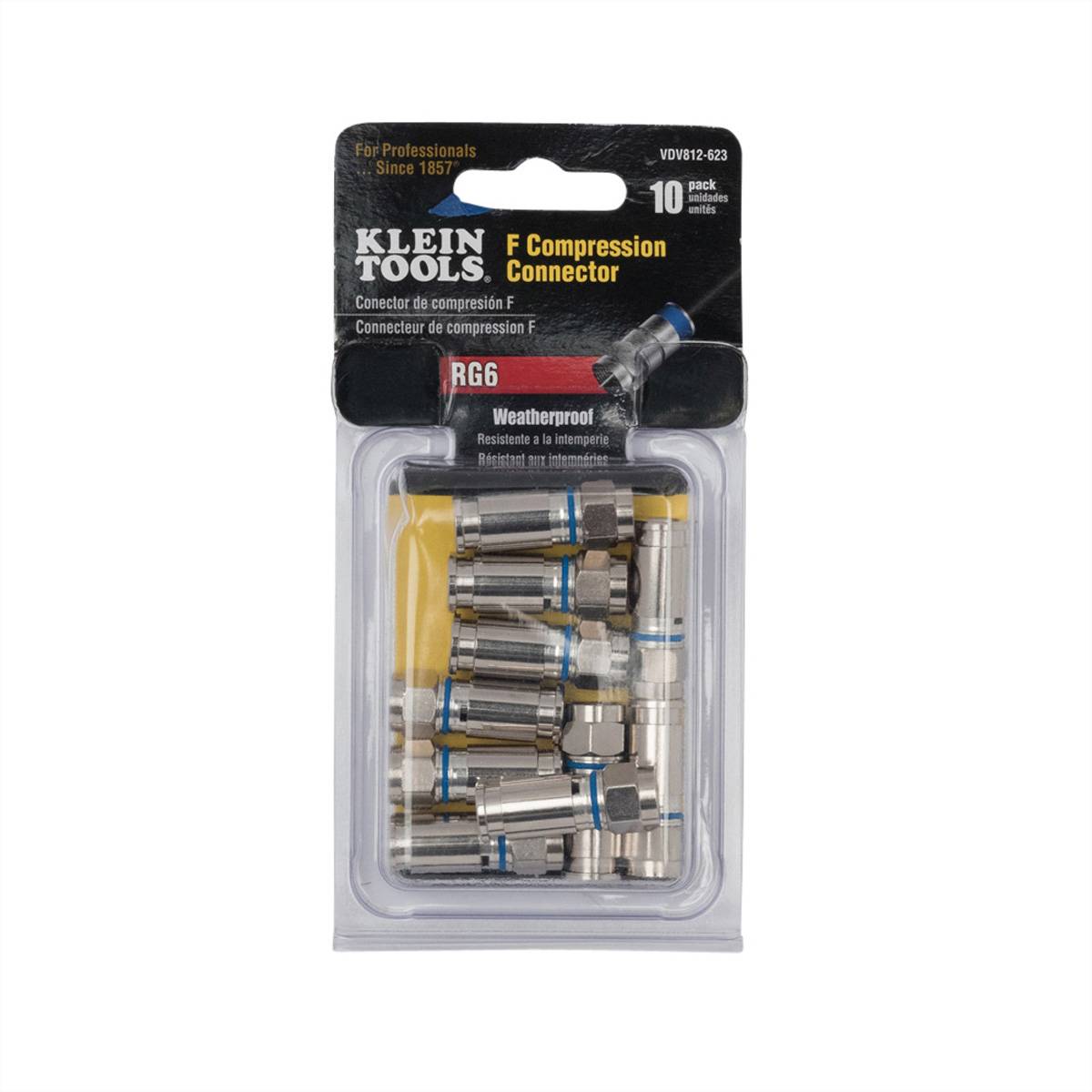 Klein Tools VDV812623 connector RG6 for outdoor use