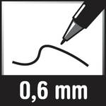 Edding 151 F slide pin 0.6 mm, black, water-soluble