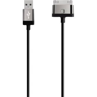 Belkin Cable [1x USB 2.0 connector A - 1x Apple dock plug] 2.00 m Black-1