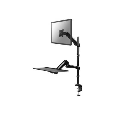 Neomounts FPMA-D500KEYB 1x Monitor desk mount 25,4 cm (10") - 68,6 cm (27") Black Height-adjustable, Keyboard tray, Swiv